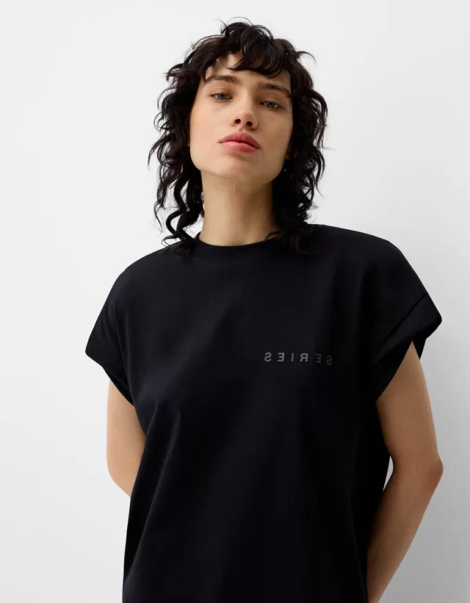Tricou imprimat fără mâneci Tricou imprimat fără mâneci