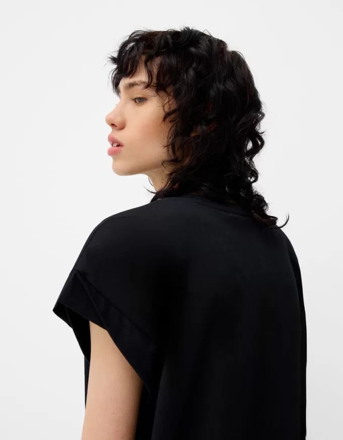 Tricou imprimat fără mâneci Tricou imprimat fără mâneci