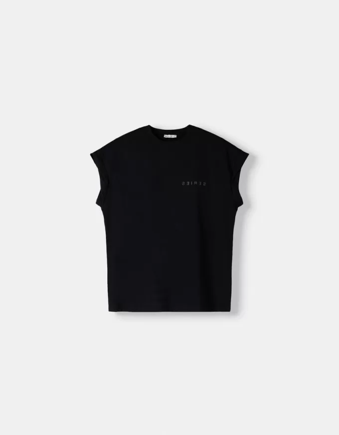 Tricou imprimat fără mâneci Tricou imprimat fără mâneci