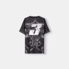 Tricou imprimat plasă cu mânecă scurtă Tricou imprimat plasă cu mânecă scurtă