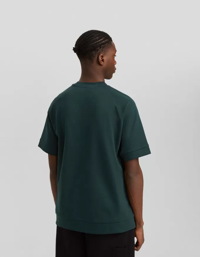 Tricou interlock cu mânecă scurtă, cu potrivire boxy Tricou interlock cu mânecă scurtă, cu potrivire boxy