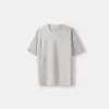 Tricou interlock cu mânecă scurtă, cu potrivire boxy Tricou interlock cu mânecă scurtă, cu potrivire boxy