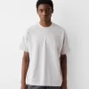 Tricou interlock cu mânecă scurtă, cu potrivire boxy Tricou interlock cu mânecă scurtă, cu potrivire boxy