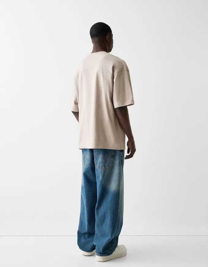 Tricou oversize cu maneca scurta Tricou oversize cu maneca scurta