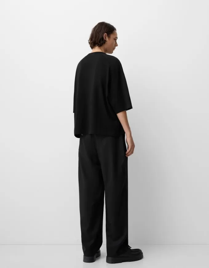 Tricou oversize cu maneca scurta Tricou oversize cu maneca scurta