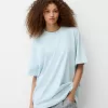 Tricou oversize cu maneca scurta Tricou oversize cu maneca scurta