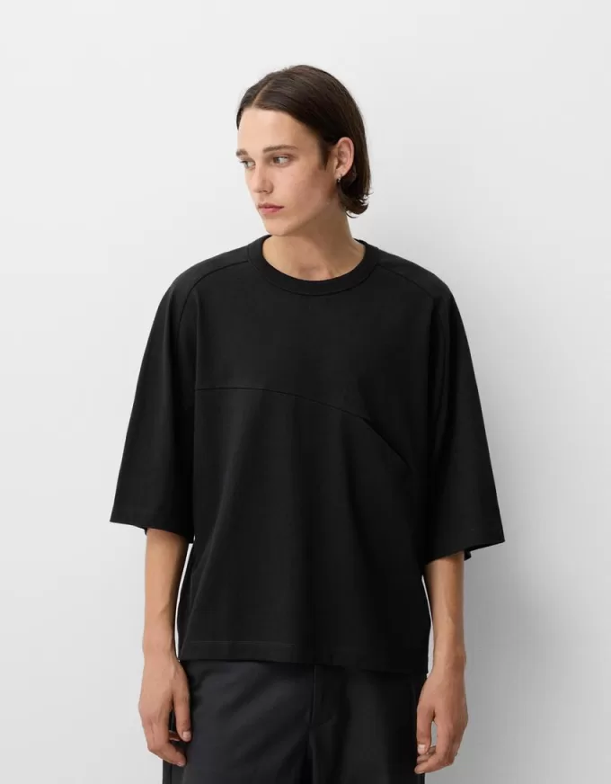 Tricou oversize cu maneca scurta Tricou oversize cu maneca scurta