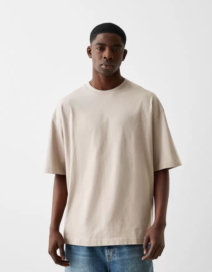 Tricou oversize cu maneca scurta Tricou oversize cu maneca scurta