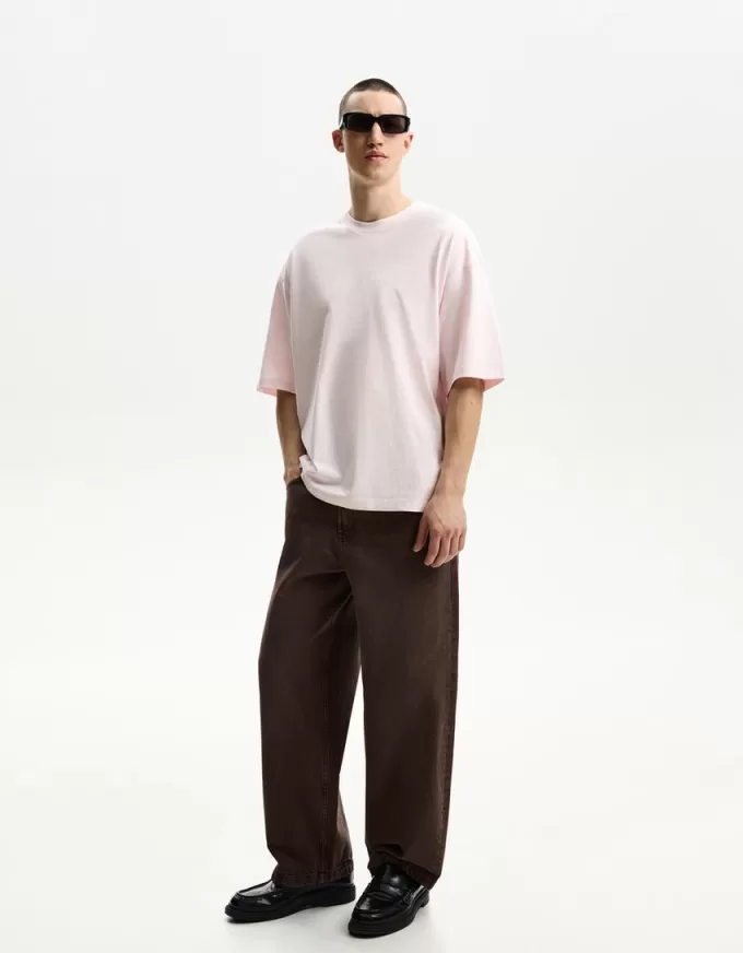 Tricou oversize cu maneca scurta Tricou oversize cu maneca scurta