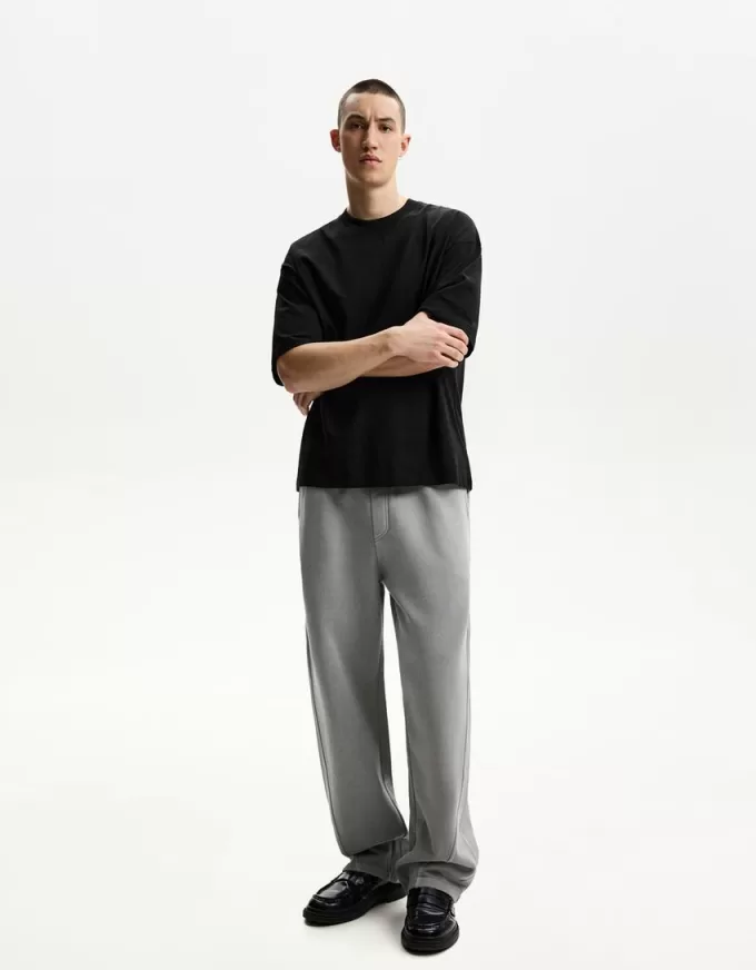 Tricou oversize cu maneca scurta Tricou oversize cu maneca scurta