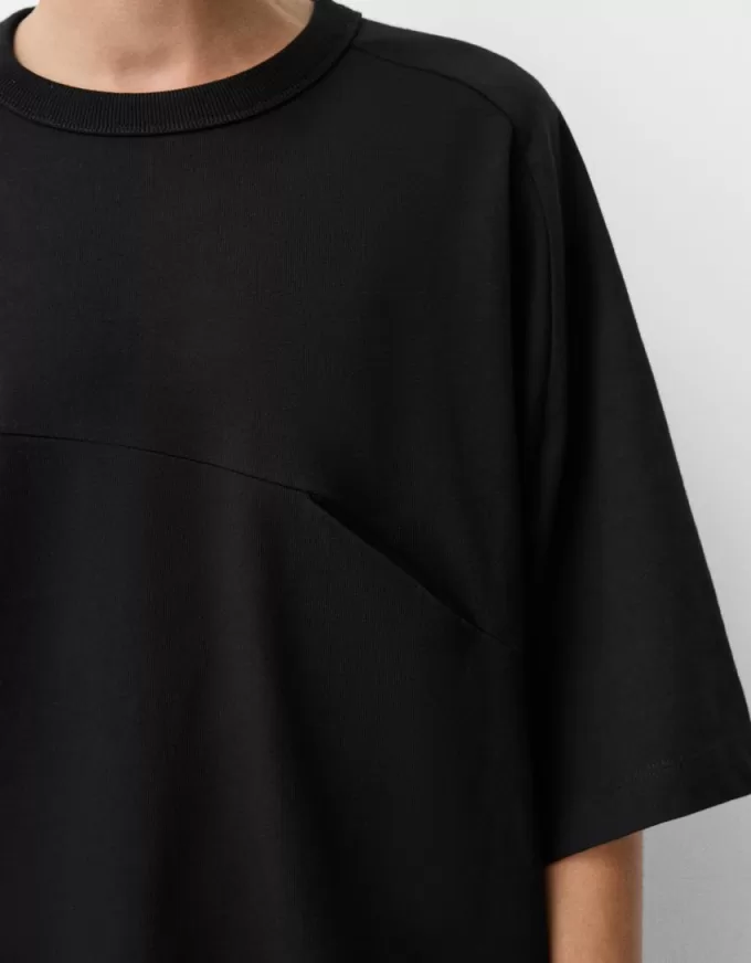 Tricou oversize cu maneca scurta Tricou oversize cu maneca scurta