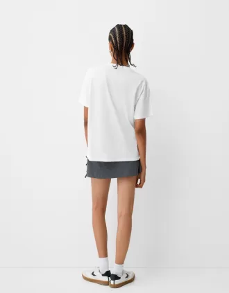 Tricou oversize cu maneca scurta Dua Lipa