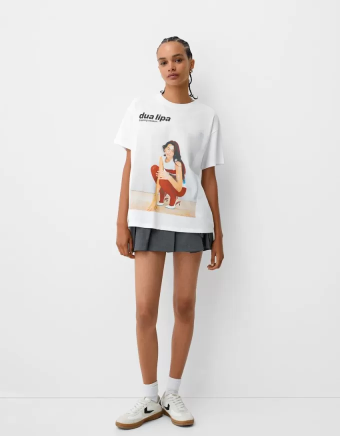 Tricou oversize cu maneca scurta Dua Lipa Tricou oversize cu maneca scurta Dua Lipa