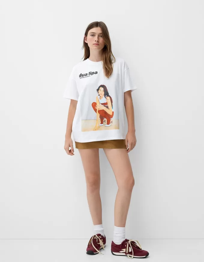 Tricou oversize cu maneca scurta Dua Lipa Tricou oversize cu maneca scurta Dua Lipa