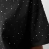 Tricou oversize cu mânecă scurtă din strass Tricou oversize cu mânecă scurtă din strass