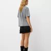 Tricou oversize imprimat cu maneca scurta Tricou oversize imprimat cu maneca scurta