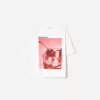 Tricou oversize imprimat cu maneca scurta Tricou oversize imprimat cu maneca scurta