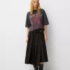 Tricou oversize imprimat cu maneca scurta Tricou oversize imprimat cu maneca scurta