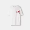 Tricou oversize imprimat cu maneca scurta