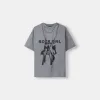 Tricou oversize imprimat cu maneca scurta