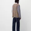 Tricou polo cu mânecă lungă în dungi