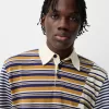 Tricou polo cu mânecă lungă în dungi
