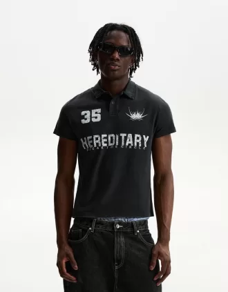 Tricou polo cu mânecă scurtă imprimat