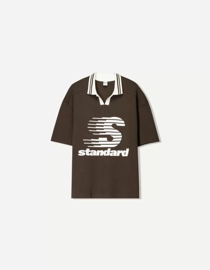 Tricou polo cu mânecă scurtă imprimat