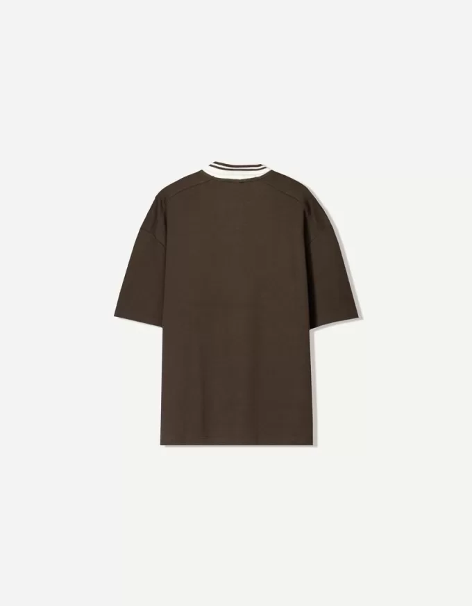 Tricou polo cu mânecă scurtă imprimat