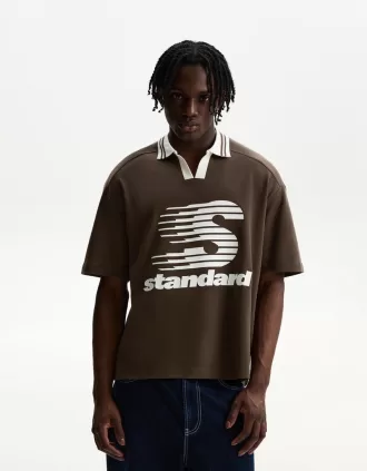 Tricou polo cu mânecă scurtă imprimat