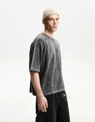Tricou rupt cu maneca scurta