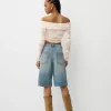 Tricou rustic decolteu Bardot cu maneca lunga Tricou rustic decolteu Bardot cu maneca lunga