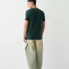 Tricou slim-fit cu maneca scurta, cu detaliu dungi