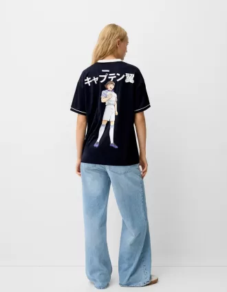 Tricou sportiv Captain Tsubasa cu maneca scurta