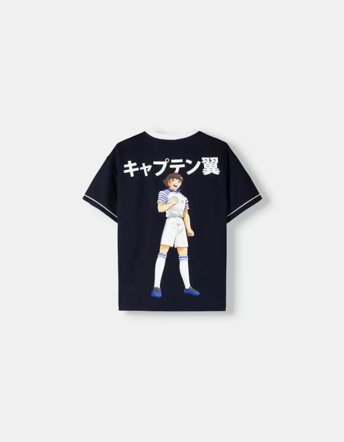 Tricou sportiv Captain Tsubasa cu maneca scurta