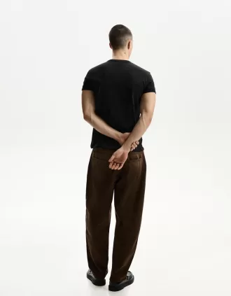 Tricou suflat cu mânecă scurtă brodat