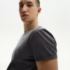 Tricou suflat cu mânecă scurtă brodat Tricou suflat cu mânecă scurtă brodat