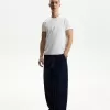 Tricou suflat cu mânecă scurtă brodat Tricou suflat cu mânecă scurtă brodat