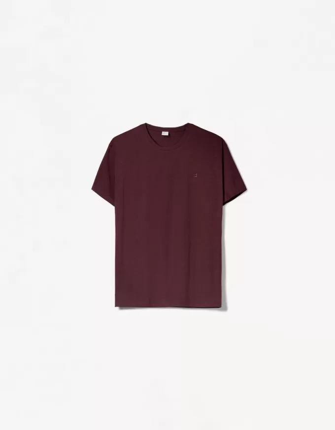 Tricou suflat cu mânecă scurtă brodat Tricou suflat cu mânecă scurtă brodat
