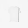 Tricou suflat cu mânecă scurtă brodat Tricou suflat cu mânecă scurtă brodat