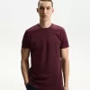 Tricou suflat cu mânecă scurtă brodat Tricou suflat cu mânecă scurtă brodat
