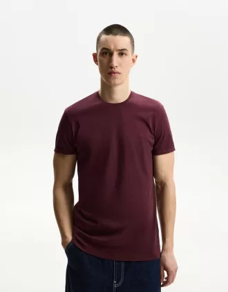 Tricou suflat cu mânecă scurtă brodat