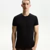 Tricou suflat cu mânecă scurtă brodat Tricou suflat cu mânecă scurtă brodat