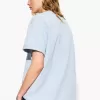 Tricou supradimensionat din bumbac cu mânecă scurtă Tricou supradimensionat din bumbac cu mânecă scurtă