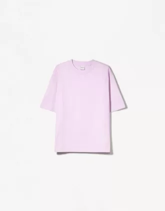 Tricou supradimensionat din bumbac cu mânecă scurtă