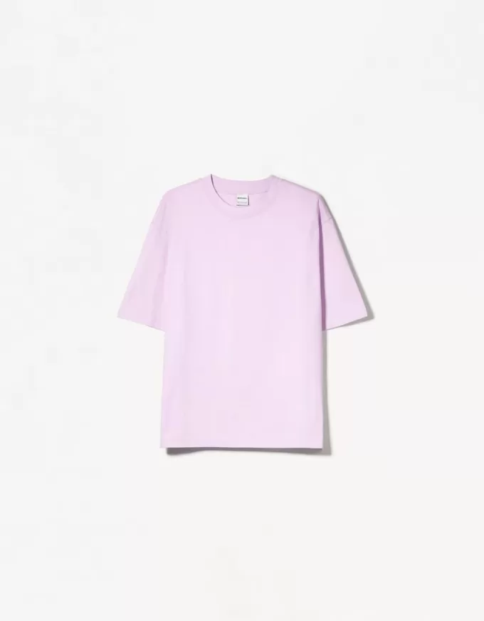 Tricou supradimensionat din bumbac cu mânecă scurtă Tricou supradimensionat din bumbac cu mânecă scurtă