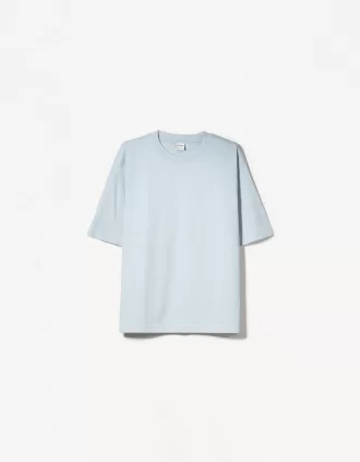 Tricou supradimensionat din bumbac cu mânecă scurtă