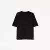 Tricou supradimensionat din bumbac cu mânecă scurtă
