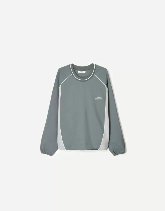 Tricou tehnic retro sport cu mânecă lungă