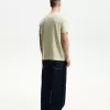 Tricou texturat cu maneca scurta